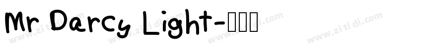 Mr Darcy Light字体转换